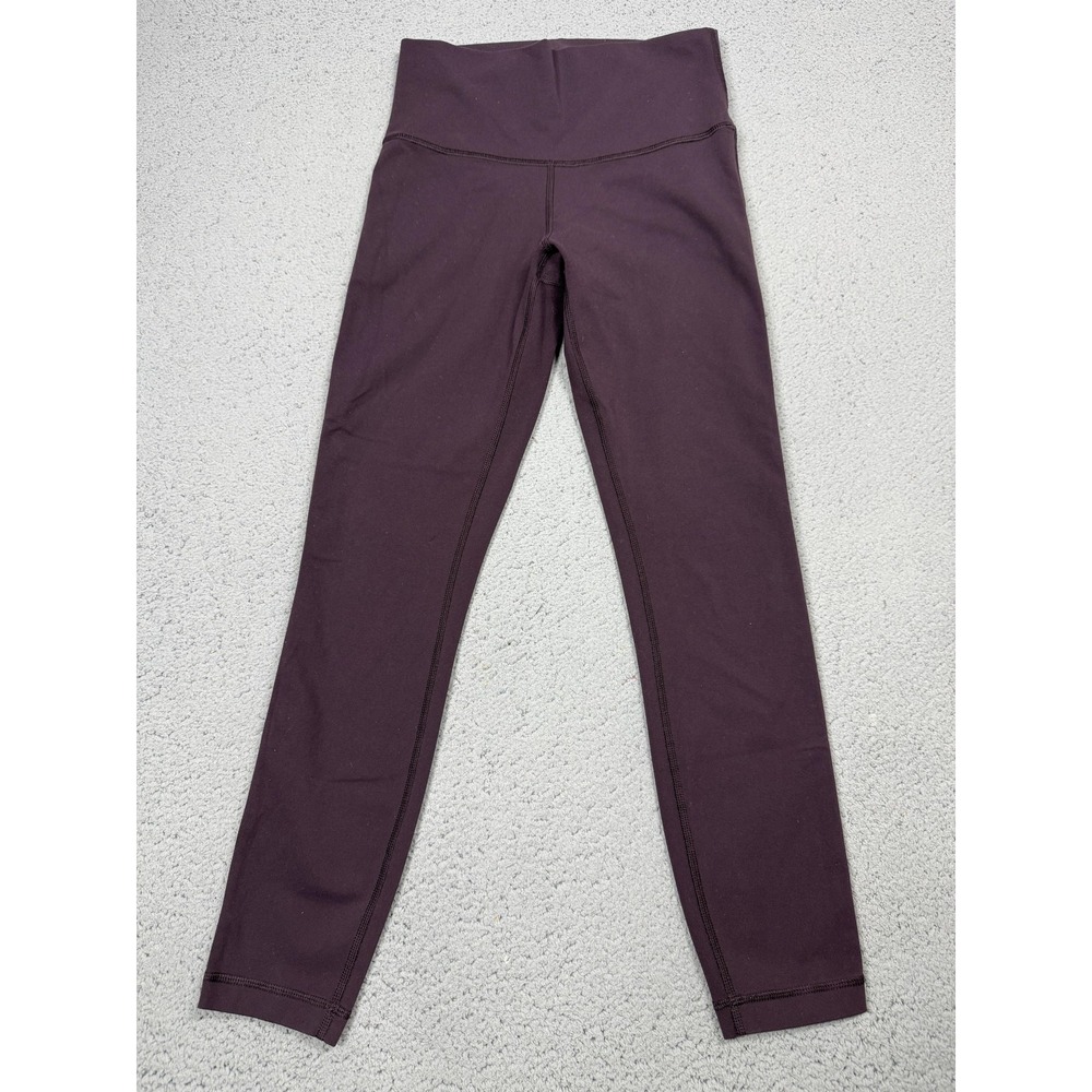 Lululemon Leggings Womens Small Purple High Rise Ankle Yoga Athletic Stretch